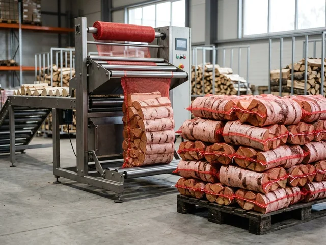 Фасовка дров в сетки 40 литров в Выборге